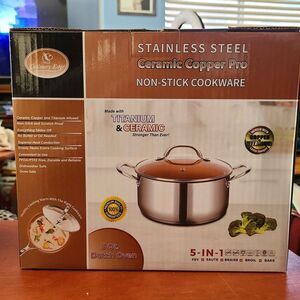 The "Culinary Edge" Ceramic Copper
Pro 5 qt Dutch Oven